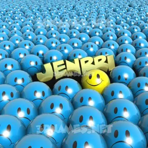 jenrri in Special Smileys style - 3D name wallpaper