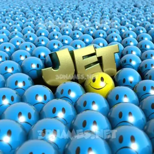 jet in Special Smileys style - 3D name wallpaper jet in Special Smileys style - 3D name wallpaper