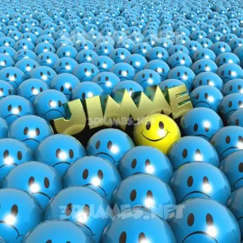jimme in Special Smileys style - 3D name wallpaper