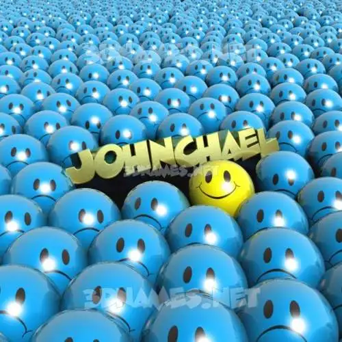 johnchael in Special Smileys style - 3D name wallpaper