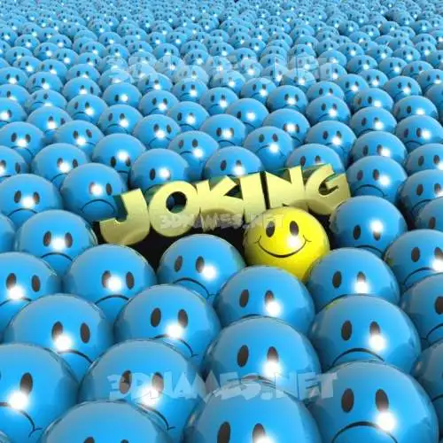 joking in Special Smileys style - 3D name wallpaper