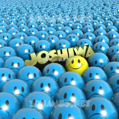 joshiwa in Special Smileys style - 3D name wallpaper joshiwa in Special Smileys style - 3D name wallpaper