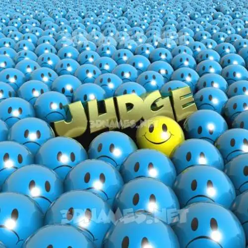 judge in Special Smileys style - 3D name wallpaper