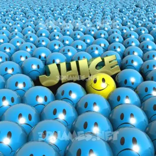 juice in Special Smileys style - 3D name wallpaper