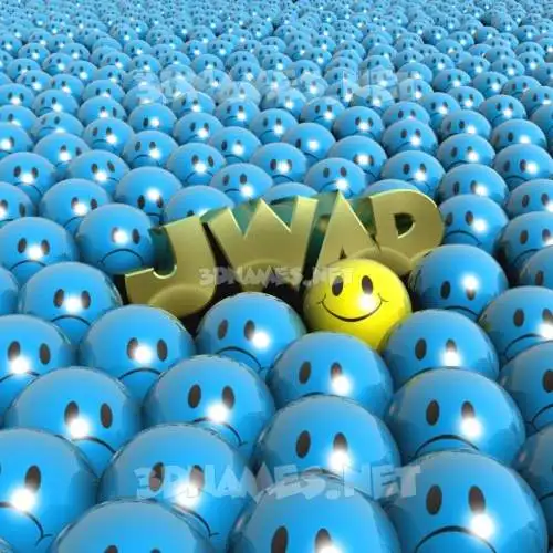jwad in Special Smileys style - 3D name wallpaper