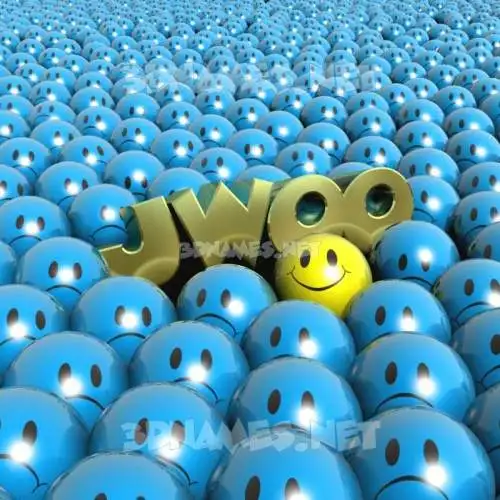 jwoo in Special Smileys style - 3D name wallpaper