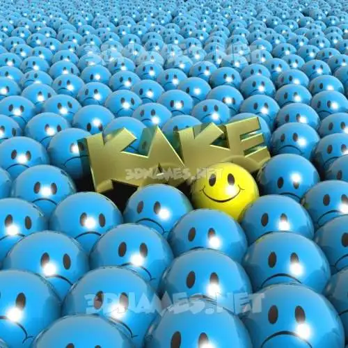 kake in Special Smileys style - 3D name wallpaper