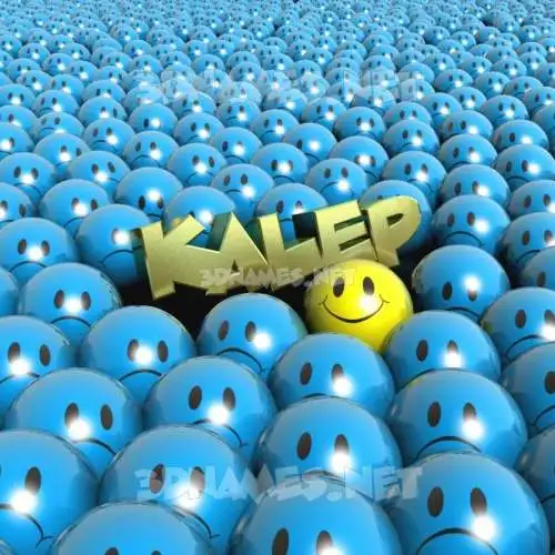 kalep in Special Smileys style - 3D name wallpaper kalep in Special Smileys style - 3D name wallpaper