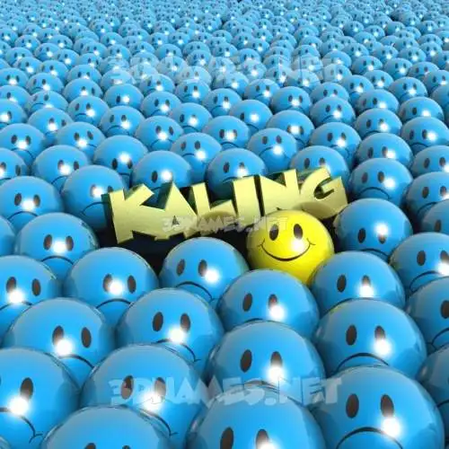 kaling in Special Smileys style - 3D name wallpaper