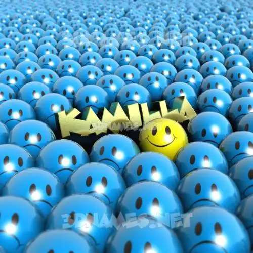 kamilla in Special Smileys style - 3D name wallpaper