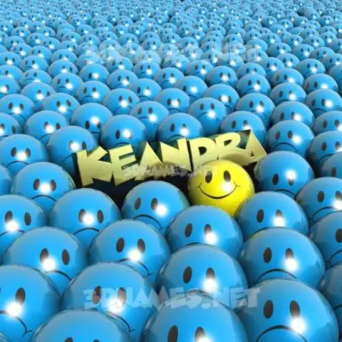keandra in Special Smileys style - 3D name wallpaper