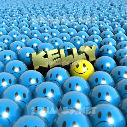 kelly in Special Smileys style - 3D name wallpaper kelly in Special Smileys style - 3D name wallpaper