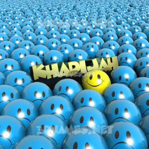 khadijah in Special Smileys style - 3D name wallpaper khadijah in Special Smileys style - 3D name wallpaper
