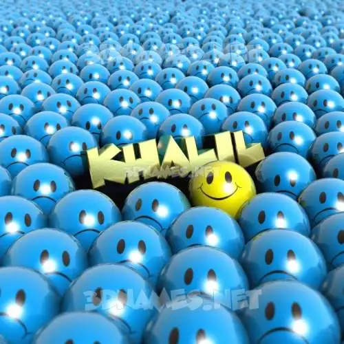khalil in Special Smileys style - 3D name wallpaper khalil in Special Smileys style - 3D name wallpaper
