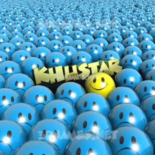 khustar in Special Smileys style - 3D name wallpaper khustar in Special Smileys style - 3D name wallpaper