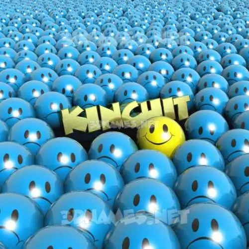 kinchit in Special Smileys style - 3D name wallpaper
