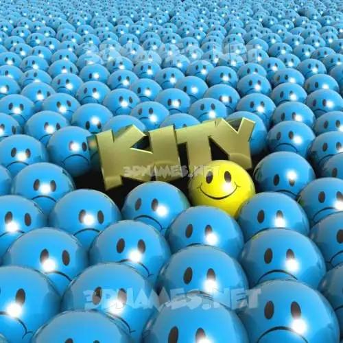 kity in Special Smileys style - 3D name wallpaper kity in Special Smileys style - 3D name wallpaper