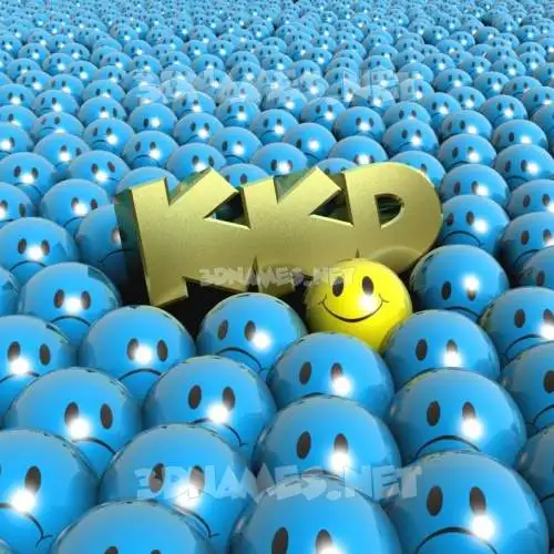 kkd in Special Smileys style - 3D name wallpaper