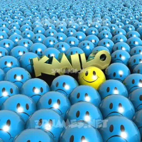 kmilo in Special Smileys style - 3D name wallpaper