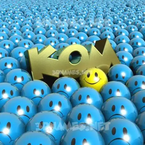 kom in Special Smileys style - 3D name wallpaper kom in Special Smileys style - 3D name wallpaper