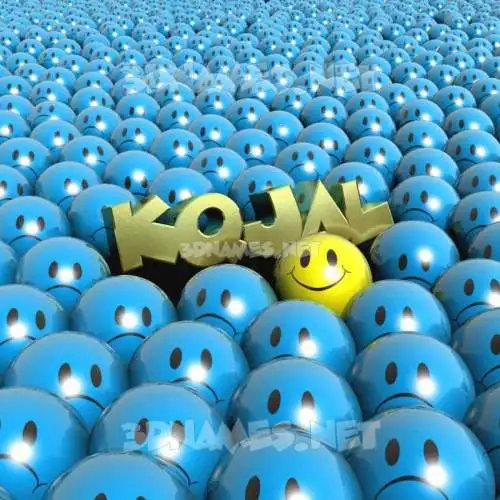 kqjal in Special Smileys style - 3D name wallpaper kqjal in Special Smileys style - 3D name wallpaper