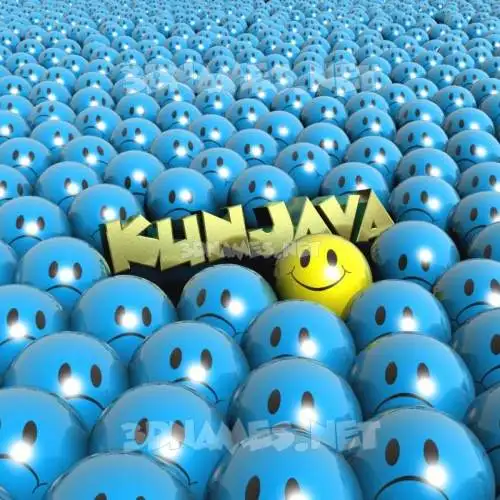 kunjava in Special Smileys style - 3D name wallpaper