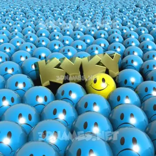 kyky in Special Smileys style - 3D name wallpaper