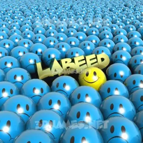 labeed in Special Smileys style - 3D name wallpaper