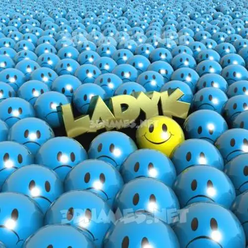 ladyk in Special Smileys style - 3D name wallpaper ladyk in Special Smileys style - 3D name wallpaper