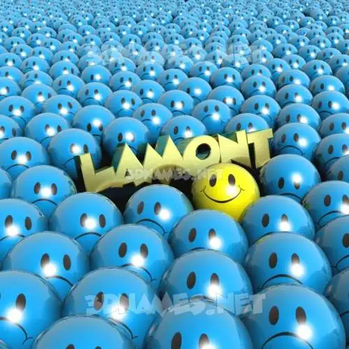 lamont in Special Smileys style - 3D name wallpaper