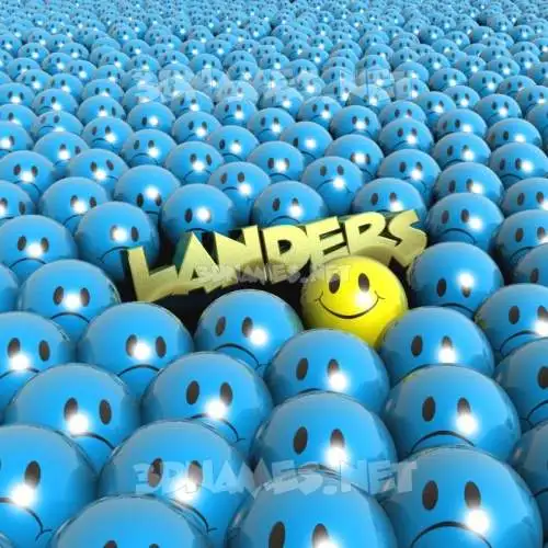 landers in Special Smileys style - 3D name wallpaper landers in Special Smileys style - 3D name wallpaper