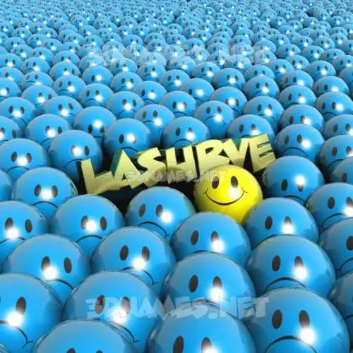 lasurve in Special Smileys style - 3D name wallpaper