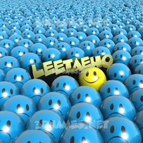 leetaeho in Special Smileys style - 3D name wallpaper