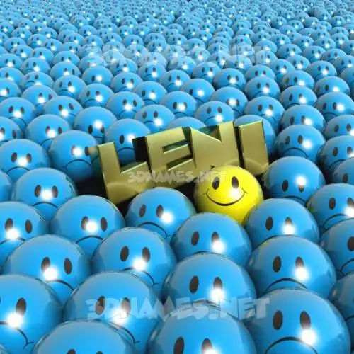 leni in Special Smileys style - 3D name wallpaper leni in Special Smileys style - 3D name wallpaper
