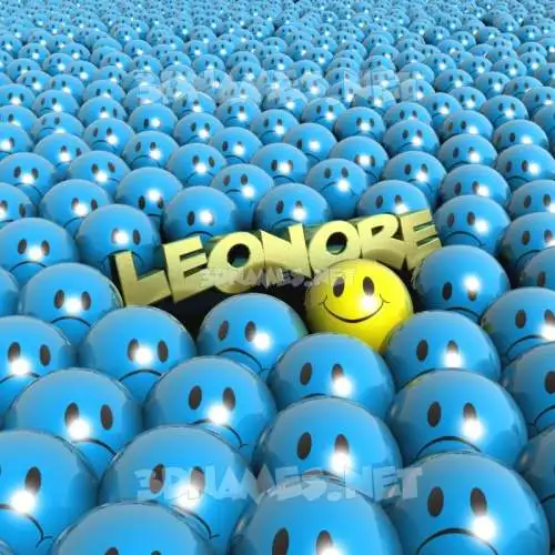 leonore in Special Smileys style - 3D name wallpaper leonore in Special Smileys style - 3D name wallpaper
