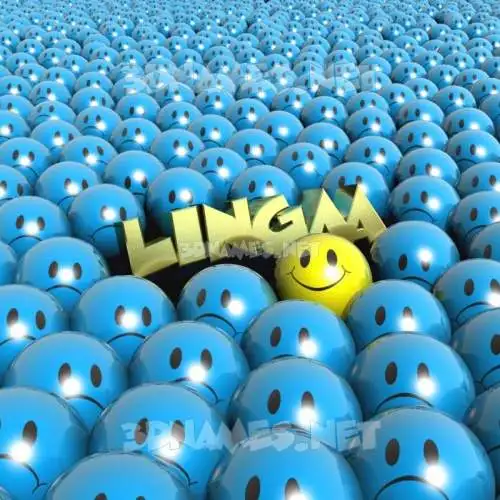 lingaa in Special Smileys style - 3D name wallpaper