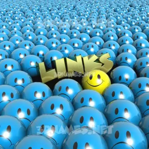 links in Special Smileys style - 3D name wallpaper