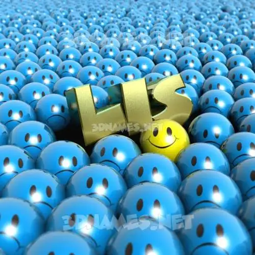 lis in Special Smileys style - 3D name wallpaper lis in Special Smileys style - 3D name wallpaper