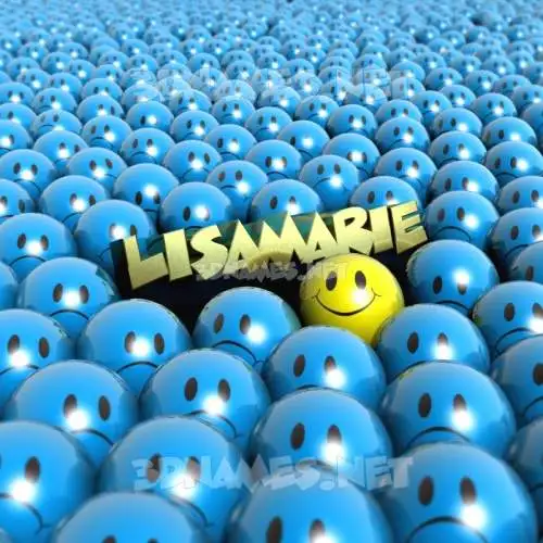lisamarie in Special Smileys style - 3D name wallpaper