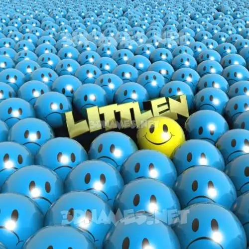 littlen in Special Smileys style - 3D name wallpaper littlen in Special Smileys style - 3D name wallpaper