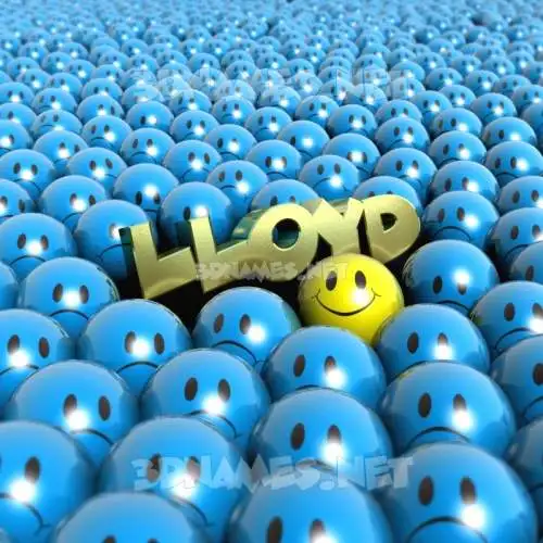lloyd in Special Smileys style - 3D name wallpaper