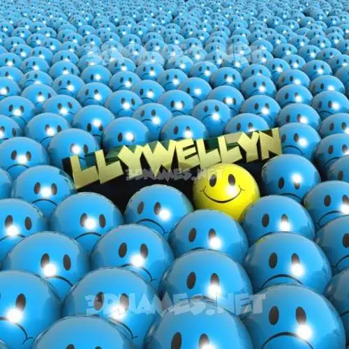 llywellyn in Special Smileys style - 3D name wallpaper