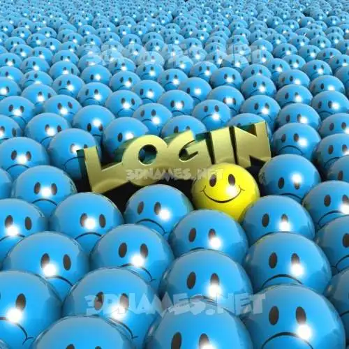 login in Special Smileys style - 3D name wallpaper