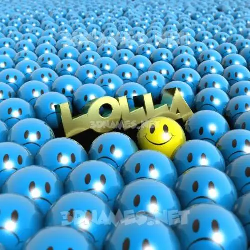 lolla in Special Smileys style - 3D name wallpaper lolla in Special Smileys style - 3D name wallpaper