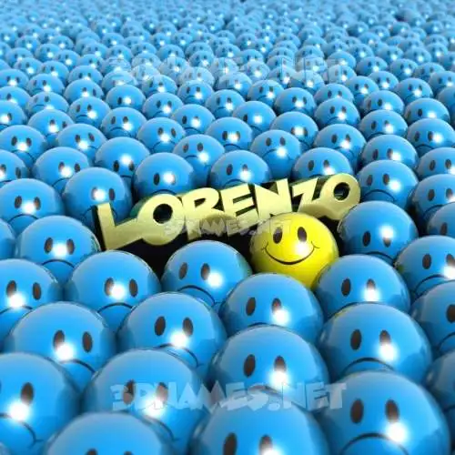 lorenzo in Special Smileys style - 3D name wallpaper