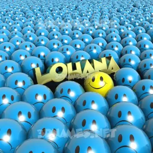 louana in Special Smileys style - 3D name wallpaper louana in Special Smileys style - 3D name wallpaper