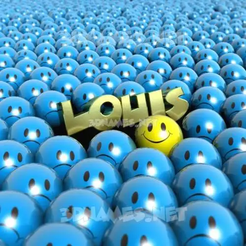 louis in Special Smileys style - 3D name wallpaper louis in Special Smileys style - 3D name wallpaper