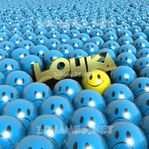 louka in Special Smileys style - 3D name wallpaper louka in Special Smileys style - 3D name wallpaper