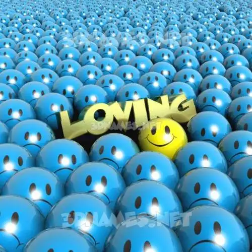 loving in Special Smileys style - 3D name wallpaper