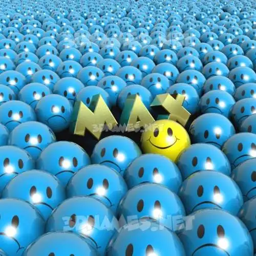 m a x in Special Smileys style - 3D name wallpaper